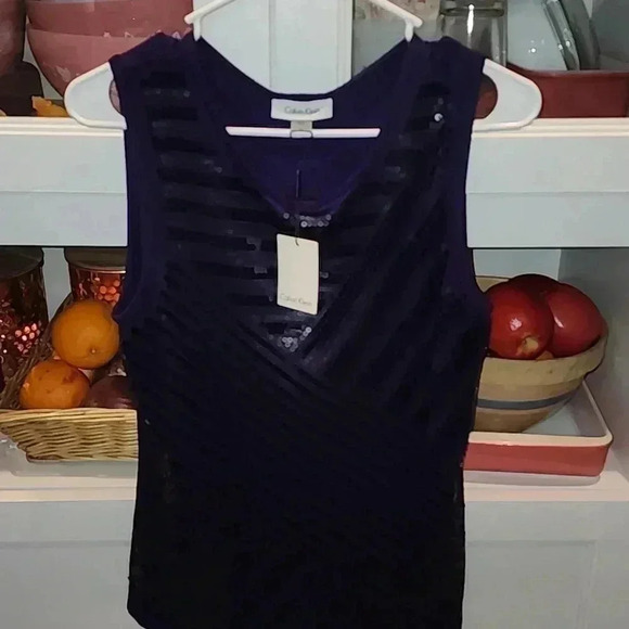 Calvin Klein Purple Sequence Tank NWT - Picture 5 of 6